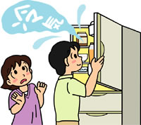 冷蔵庫を開けると冷気は逃げるもの 冷蔵庫を開けると冷気は逃げるもの