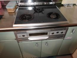 ガスコンロ RHS31W15G11R3-BW 施工前