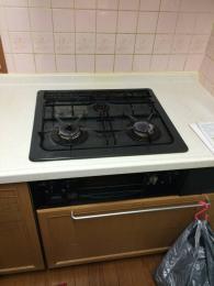 ガスコンロ RHS72W22E3RC-STW 施工前