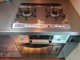 ガスコンロ RS21W14S8R-VL 施工後