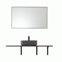 無垢の木の洗面台(奥行450mmオープンタイプ) 775