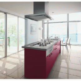 コンフィナ(Comfina) オープン対面(アイランド)センターキッチンI型