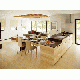 ラフィーナ ネオ(Lafina Neo) ペニンシュラ型 リビングユニット型対面キッチン(キャビネット)