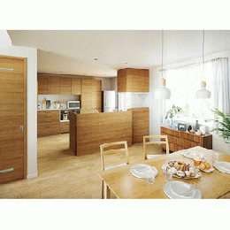 ラフィーナ ネオ(Lafina Neo) ペニンシュラ型 パネル型対面キッチン(収納タイプ)